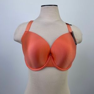 Modern Movement 38DD Coral Padded Underwire Back Closure New With Tag Bra